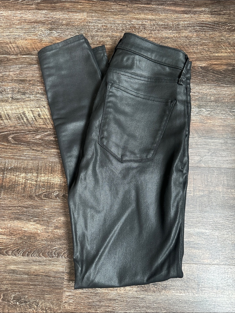 Abercrombie & Fitch Black coated Skinny Jeans